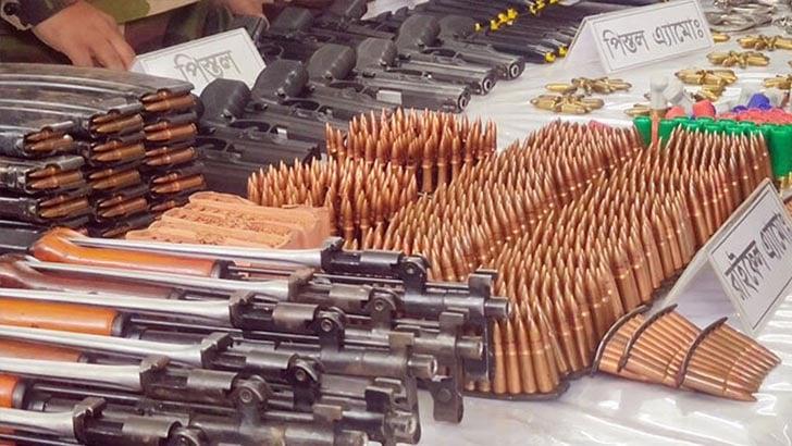 Recover the looted weapons