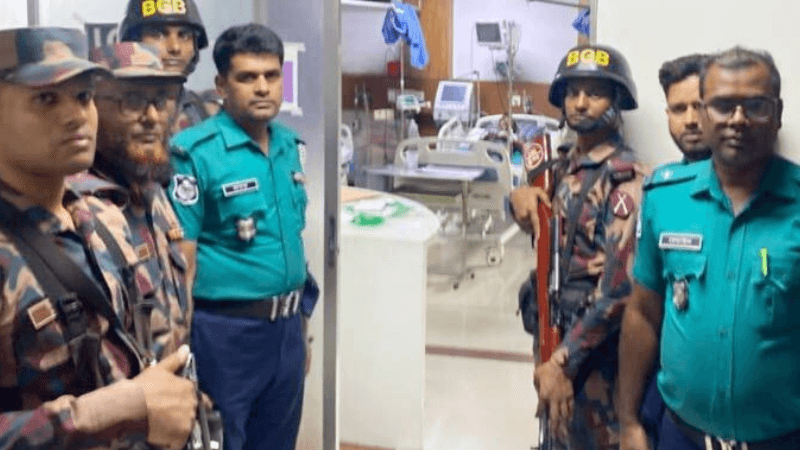 Shoted Indian national arrested from Dhaka hospital